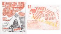 Two handbills for concerts presented by the Hells Angels, San Francisco