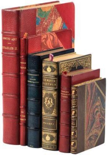 Six finely bound volumes
