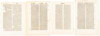 Four leaves from 15th century Swiss works