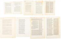 Ten leaves from 15th century Italian works