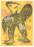 Poster for Glade Gallery art exhibition of Kenneth Patchen