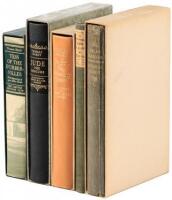 Five volumes of English literature published by the Limited Editions Club