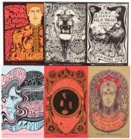 Collection of 15 postcards from Bill Graham concerts at the Fillmore Auditorium, Winterland, and Fillmore West