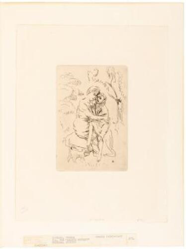 Etching from La Vie de Sainte Monique