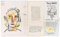 Small group of broadsides, etc. by Henry Miller
