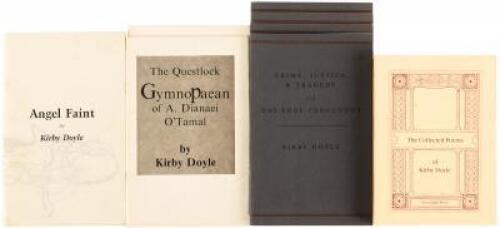 Nine volumes of poetry by Kirby Doyle, five of them signed