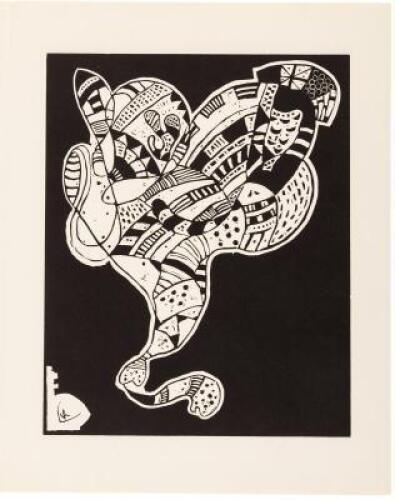 Woodcut plate from 10 Origin