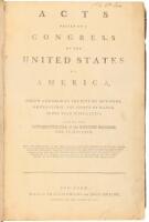 Acts Passed at a Congress of the United States of America, Begun and Held at the City of New-York, on Wednesday the fourth of March, in the year M,DCC,LXXXIX - 1st, 2nd & 3rd Sessions