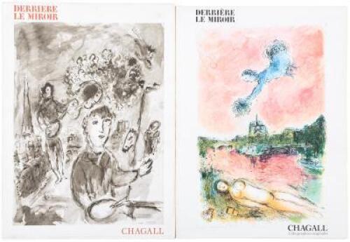 Two issues of Derrière le Miroir featuring lithographs by Marc Chagall