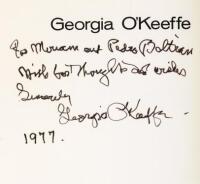 Georgia O'Keeffe - Inscribed