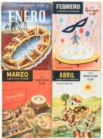 Los 365 Menus del A&ntilde;o: Recetas pr&aacute;cticas, econ&oacute;micas, para resolver el diario problema de la alimentaci&oacute;n. Obra dividida en 12 folletos