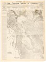 The Bay of San Francisco and Its Surroundings Length 50 Miles, Average Breadth 5 Miles. Compiled from the Best Authorities and Engraved Expressly for the S.F. Journal of Commerce