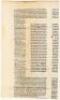 Two partial printed leaves on vellum from Leber sextus Decretalium - 2
