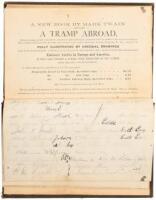 Salesman's dummy/prospectus for "A Tramp Abroad"