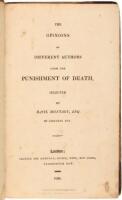 The Opinions of Different Authors upon the Punishment of Death, Selected by Basil Montaqu, Esq. of Lincoln Inn