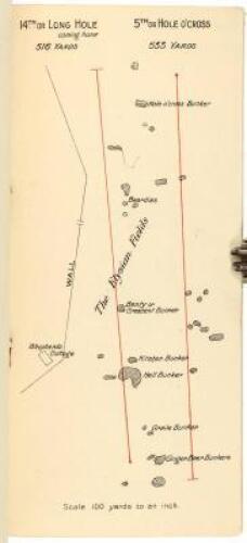 The Old Golf Course of St. Andrews: Plans, with Names of Holes and Bunkers