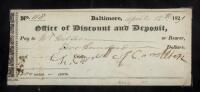 Check signed as Charles Carroll of Carrollton