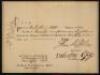Pay voucher for Valentin Opp, signed by Thomas Mifflin as Speaker of the Pennsylvania House of Representatives