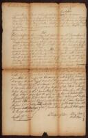 Manuscript document signed by James Smith as attorney, relating the indebtedness of James Sharp and David McCreigh to a James Reid