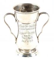 Sterling silver trophy from the Jefferson City Country Club, Jefferson City, Missouri