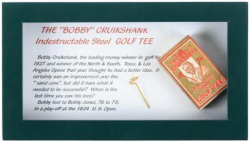 The "Bobby" Cruikshank Indestructable Steel Golf Tee