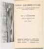 Golf Architecture: Economy in Course Construction and Green-Keeping - 2