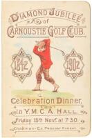 Diamond Jubilee of Carnoustie Golf Club, 1842-1902, Celebration Dinner