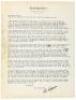 Letter from New York Times golf writer Bill Richardson to Walter Hagen