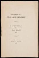 The Quaker City Holy Land Excursion: An Unfinished Play