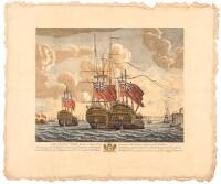 ...The Stern Views of the Terrible and Neptune of 74 Guns each, and of the Severn of 50 Guns, three of the six French Men of War taken by the British Fleet under the command of Sr. Edwd. Hawke...