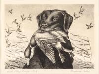 "King Buck" - original lithograph for the 1959 Federal Duck Stamp