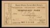 Temporary Pass admitting F.B. Hyde to the landing field for the inaugural flight of the United States Aerial Mail Service