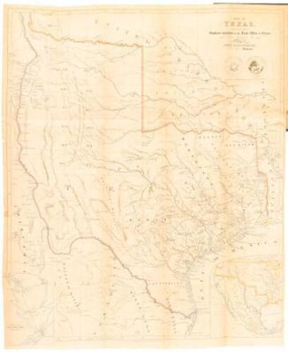 Map of Texas, Compiled from Surveys Recorded in the Land Office of Texas, and Other Official Surveys. By John Arrowsmith, Soho Square. London.... Recognized as an Independent State by Great Britain 16th. Novr. 1840