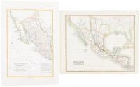 Two maps of Mexico and adjacent areas