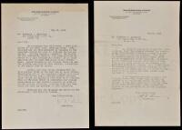 Two Typed Letters, signed, regarding anti-Semitic portrayals in motion pictures