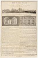 The Thames Tunnel. Open to the public every day (except Sunday) from nine in the morning, till dusk. Both archways are lighted with gas; the work is dry, and the descent is by an easy staircase. The works are now in active progress