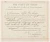 1899 Texas arrest warrant for Chinese-American gambler