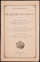 Supplement to Statutes of 1869-70 - Establishing New Montgomery street in San Francisco