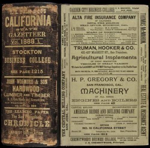 California State Gazetteer and Business Directory, 1888. Volume 1