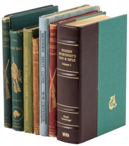 Seven volumes on guns and shooting