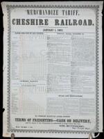 1851 Broadside for the Cheshire Railroad