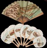 Collection of Columbian Exposition Souvenir Fans,