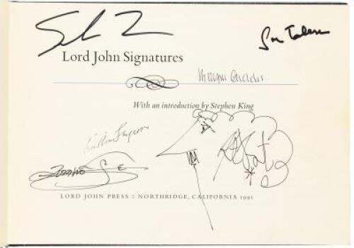 Lord John Signatures - with over 100 additional signatures