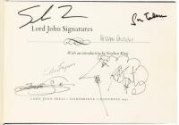 Lord John Signatures - with over 100 additional signatures