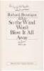 So the Wind Won't Blow it All Away - inscribed uncorrected page proof
