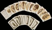 Set of "The Hawaiian Souvenir Playing Cards" in original two-part Koa wood case
