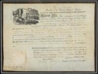 Land grant document, signed by James Monroe as President