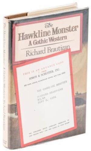 The Hawkline Monster: a Gothic Western - advance review copy