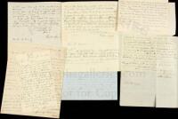 Lot of 7 autograph letters signed by politicians and statesmen