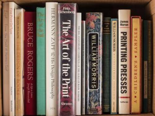 Approximately 17 miscellaneous books, pamphlets, etc. on books and the book arts